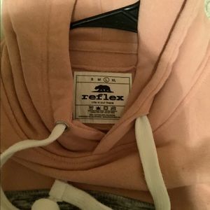 Pink, black, and gray hoodie